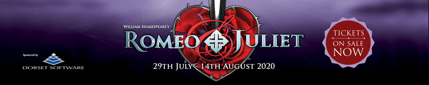 Romeo and Juliet. Brownsea Open Air Theatre. 29th July - 14th August 2020. Tickets on sale now.