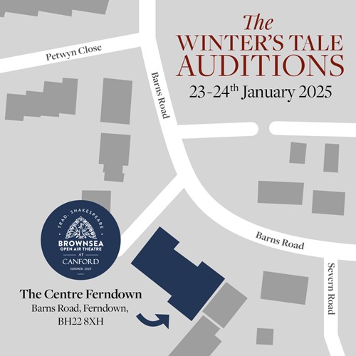 Auditions 23rd + 24th January 2025, The Centre, Barns Road, Ferndown, BH22 8XH